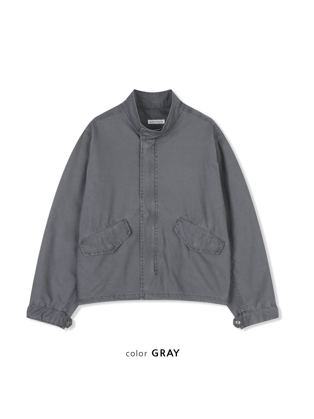 MAGNOLIA Turtleneck Field Jacket(BLACK, GRAY, KHAKI) 商品画像14/15