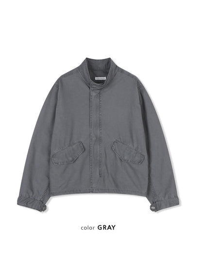 MAGNOLIA Turtleneck Field Jacket(BLACK, GRAY, KHAKI) 商品画像14/15