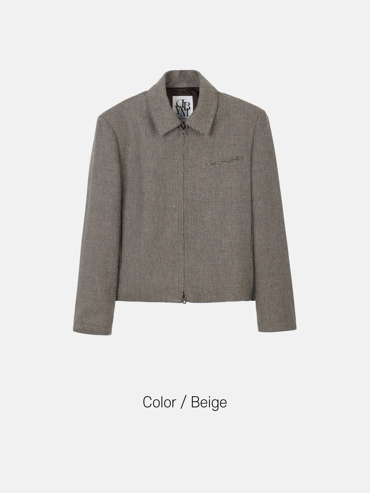 MAGNOLIA Tweed Zip Jacket(BRICK,BEIGE) 商品画像2/6