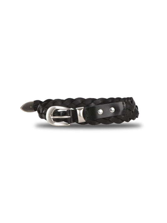 MAGNOLIA Twisted Leather Belt(BLACK) 商品画像2/5