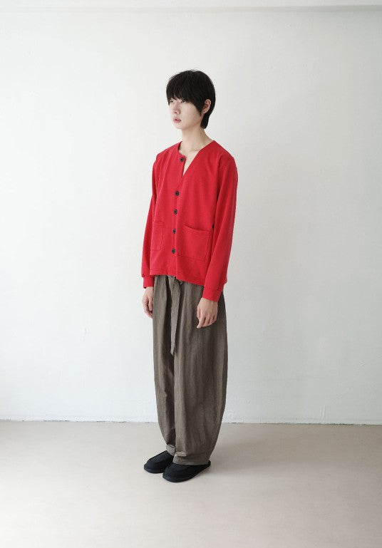 MAGNOLIA Unbalanced Button Cardigan(GRAY,RED,BLACK) 商品画像11/25
