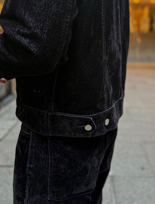 MAGNOLIA Velvet Denim Trucker Jacket 韓国メンズファッション 03