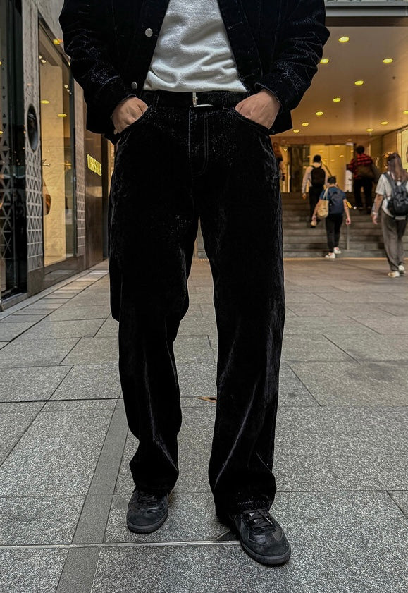 MAGNOLIA Velvet Denim Trucker Jacket 韓国メンズファッション 08