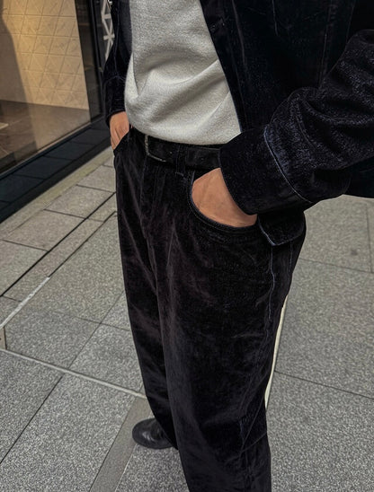 MAGNOLIA Velvet Denim Trucker Jacket 韓国メンズファッション 12
