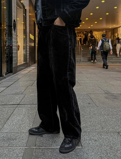 MAGNOLIA Velvet Denim Trucker Jacket 韓国メンズファッション 13
