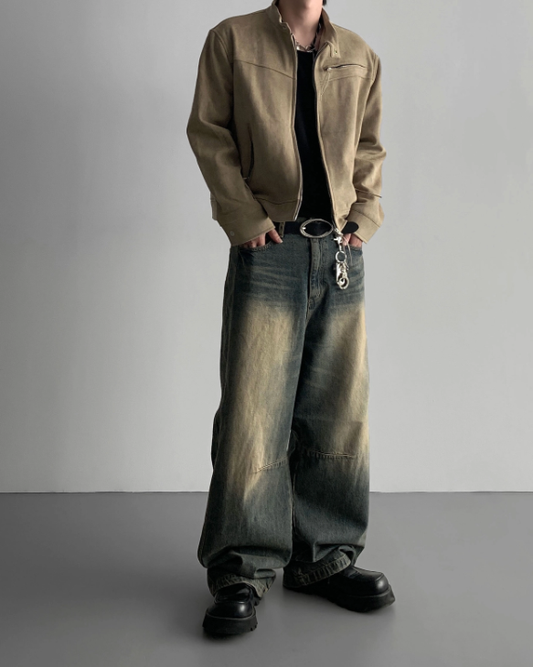 MAGNOLIA Vintage Fade Wide Denim(BLUE,BLACK) 商品画像1/6