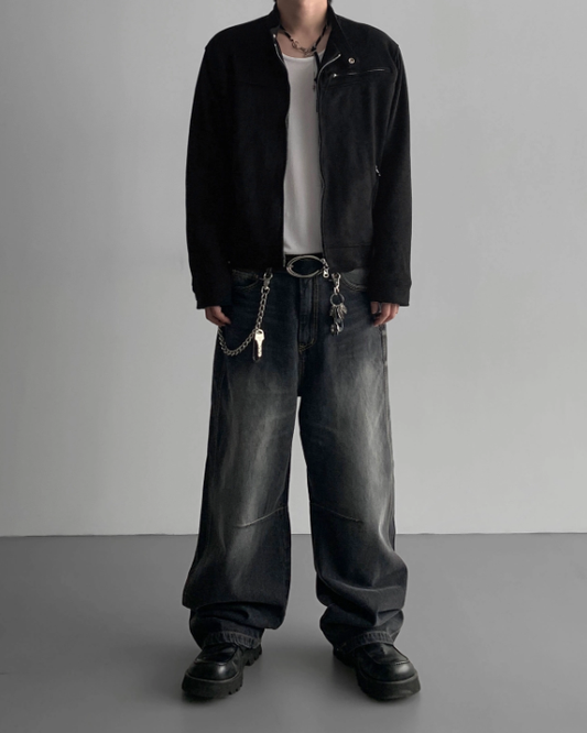 MAGNOLIA Vintage Fade Wide Denim(BLUE,BLACK) 商品画像3/6