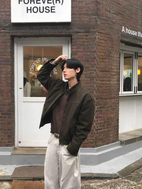 MAGNOLIA Vintage Washed Harrington Jacket(BLACK,BROWN,BEIGE) 商品画像2/3