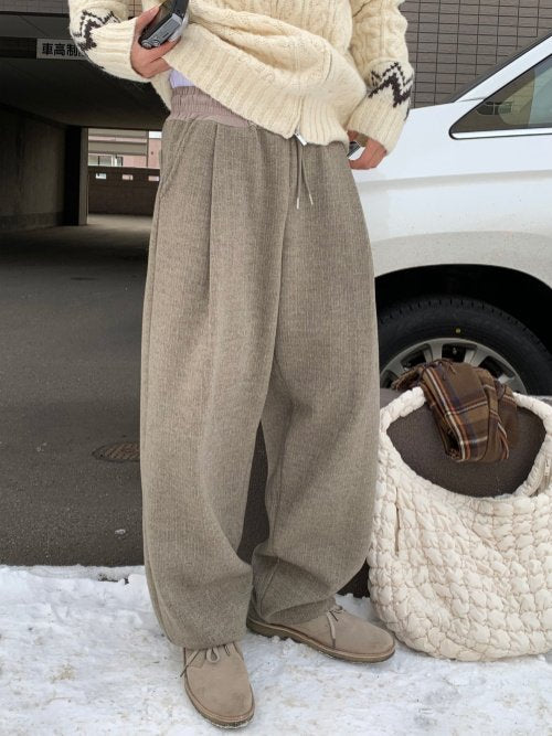 MAGNOLIA Viscose Knit Pants(IVORY,GRAY,BLACK) 商品画像2/15