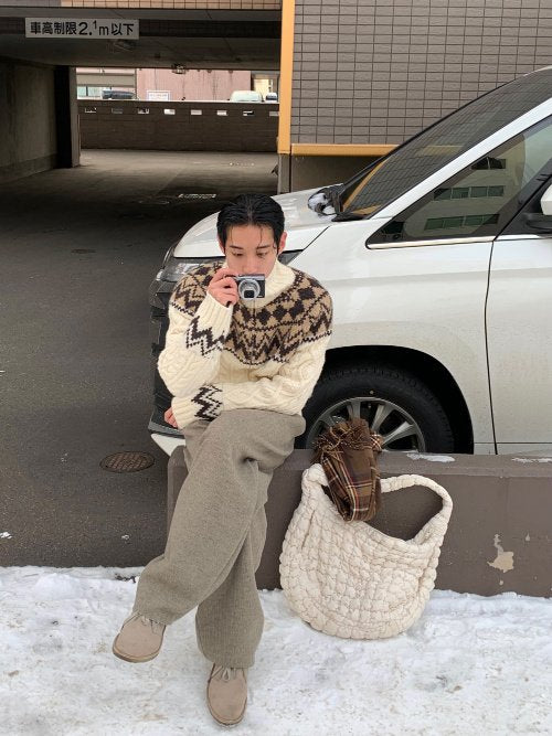 MAGNOLIA Viscose Knit Pants(IVORY,GRAY,BLACK) 商品画像3/15