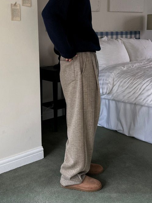 MAGNOLIA Viscose Knit Pants(IVORY,GRAY,BLACK) 商品画像5/15