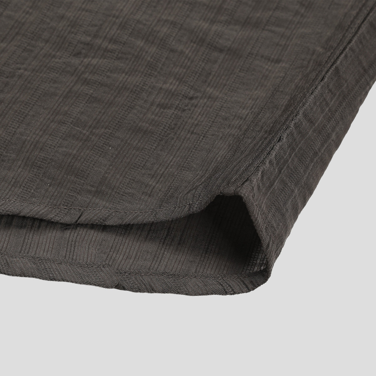 MAGNOLIA Viscose Semi Crop Shirt(GRAY,BLACK) 商品画像12/13