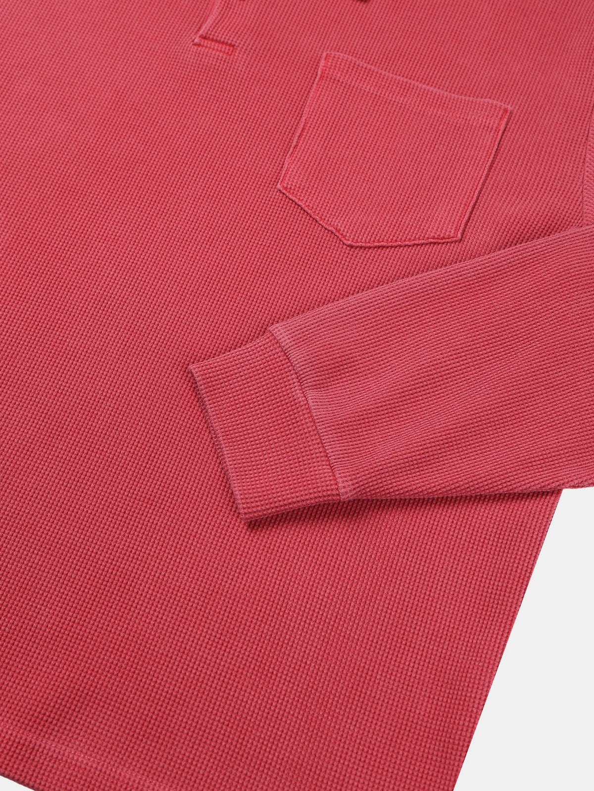 MAGNOLIA Waffle Knit Rugby Polo(SAX,RED,CHARCOAL) 商品画像8/12