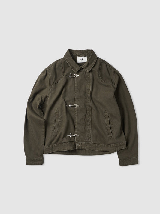 MAGNOLIA Washed Metal Hook Jacket(BROWN,CHARCOAL) 商品画像2/10