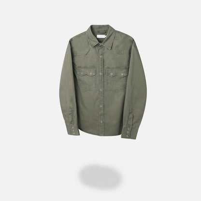 MAGNOLIA Wasted Washed Western Shirt(BEIGE, KHAKI, BLACK) 商品画像1/14