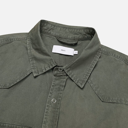 MAGNOLIA Wasted Washed Western Shirt(BEIGE, KHAKI, BLACK) 商品画像2/14