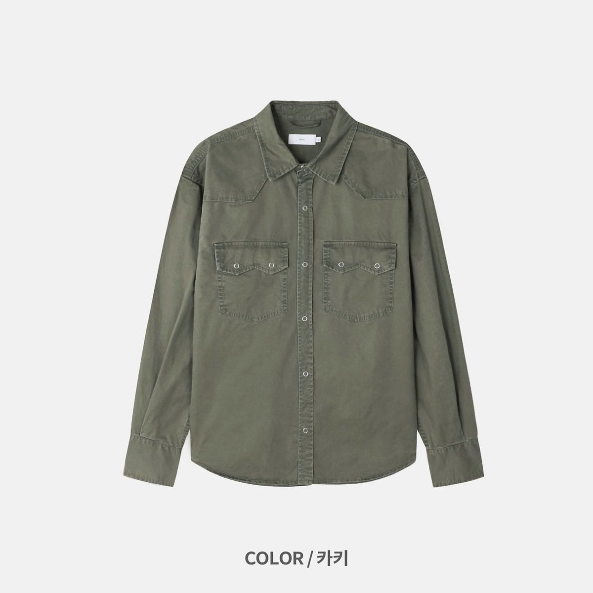 MAGNOLIA Wasted Washed Western Shirt(BEIGE, KHAKI, BLACK) 商品画像12/14