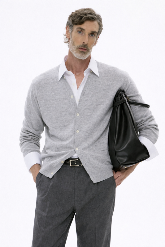 MAGNOLIA Way Minimal Cardigan(MERANGE,GRAY,PINK,BLACK,RED,NAVY) 商品画像1/34