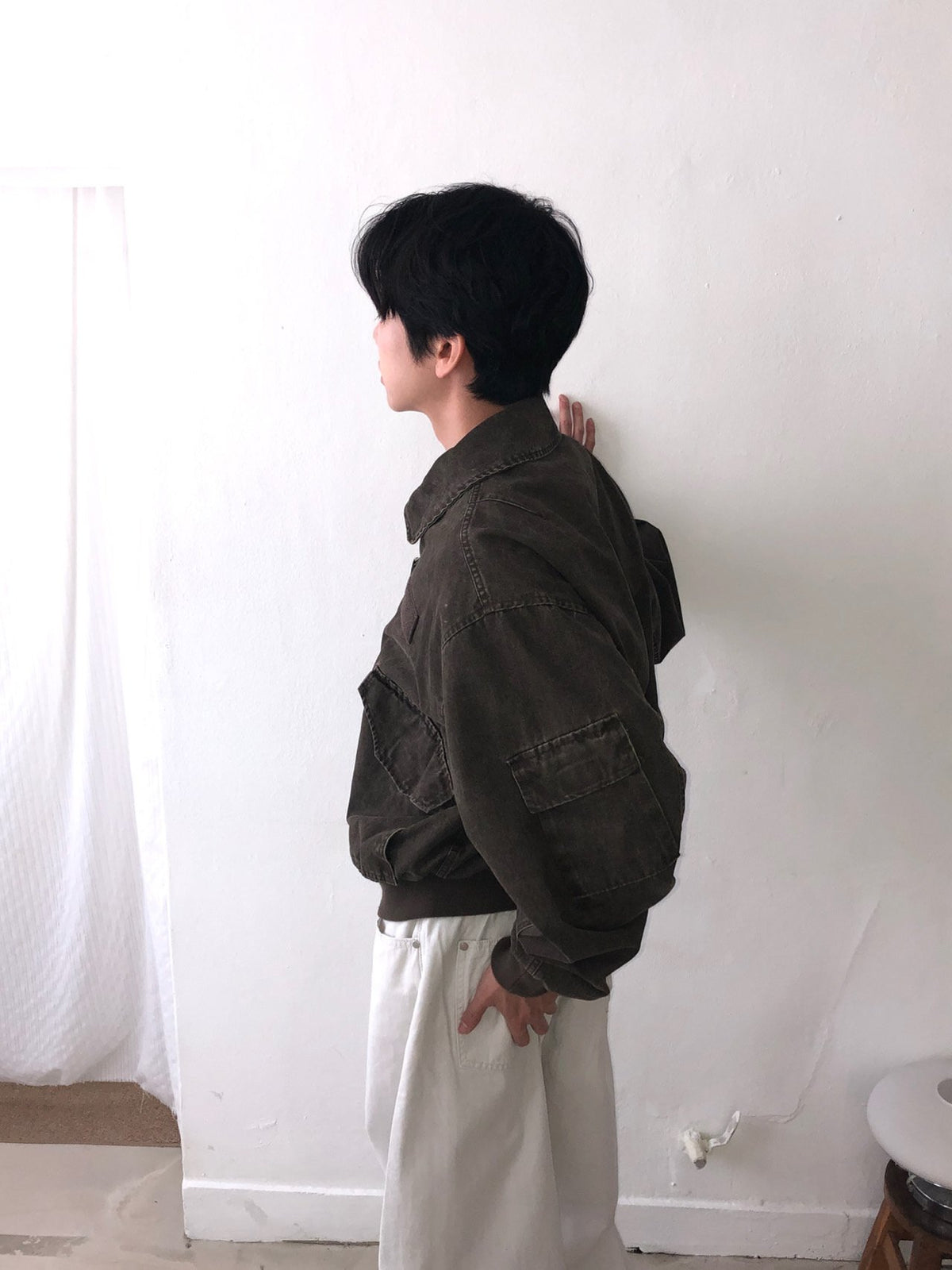 MAGNOLIA Welling Flight Jacket(BLACK, BROWN) 商品画像2/15