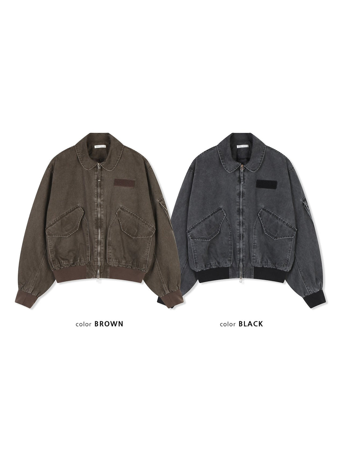 MAGNOLIA Welling Flight Jacket(BLACK, BROWN) 商品画像8/15