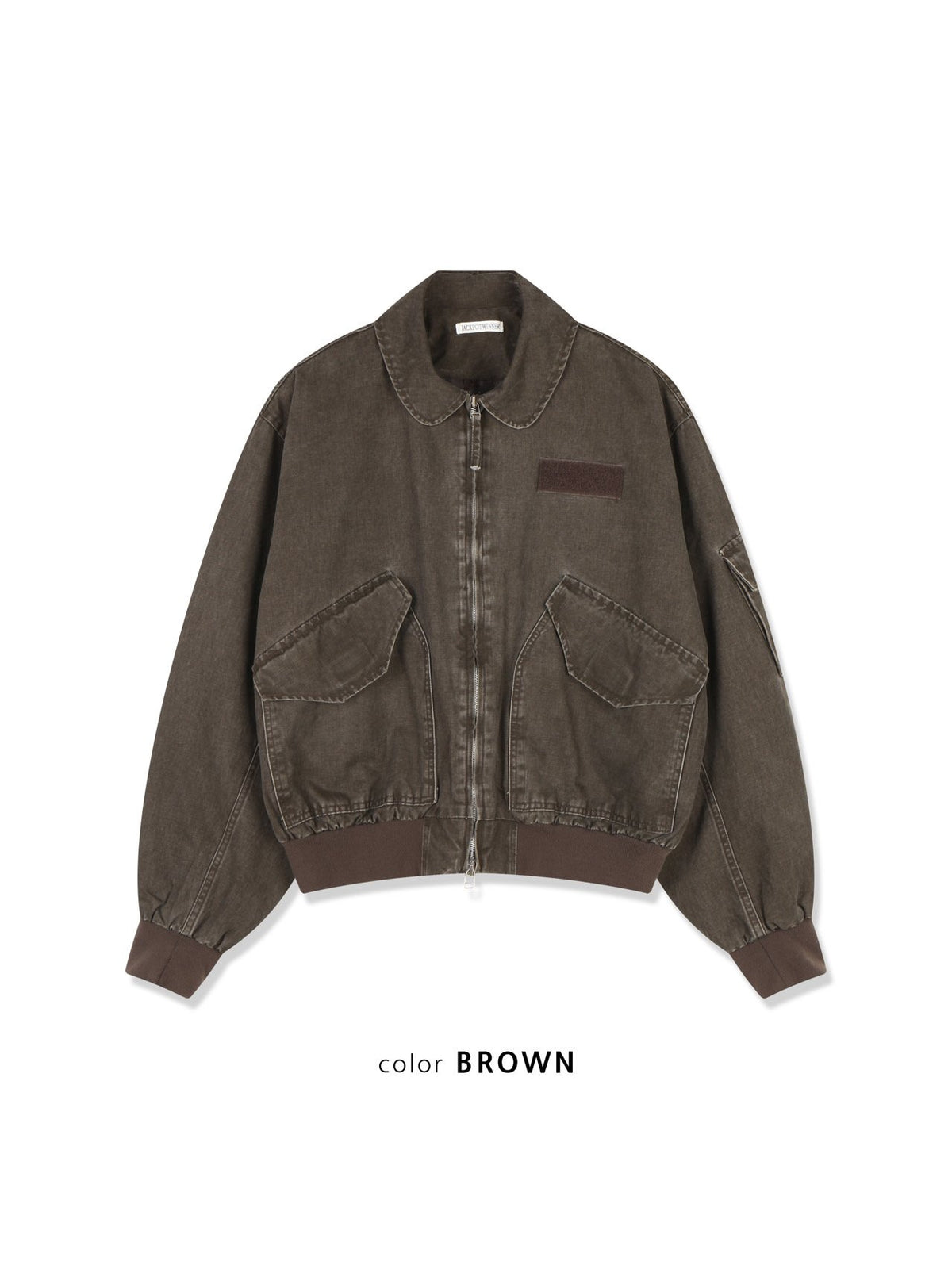 MAGNOLIA Welling Flight Jacket(BLACK, BROWN) 商品画像9/15