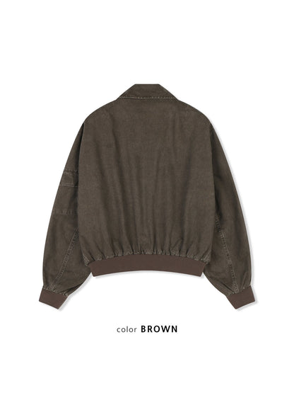 MAGNOLIA Welling Flight Jacket(BLACK, BROWN) 商品画像10/15