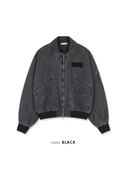 MAGNOLIA Welling Flight Jacket(BLACK, BROWN) 商品画像11/15