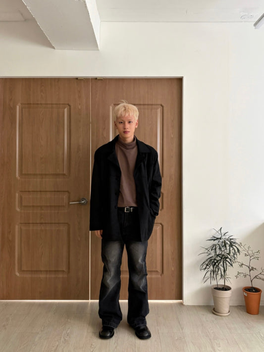 MAGNOLIA Western Suede Car Coat(BLACK,BEIGE) 商品画像4/16