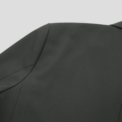 MAGNOLIA Wide Tailored Jacket(BLACK,MOCHA,GRAYISH BLUE) 商品画像13/14