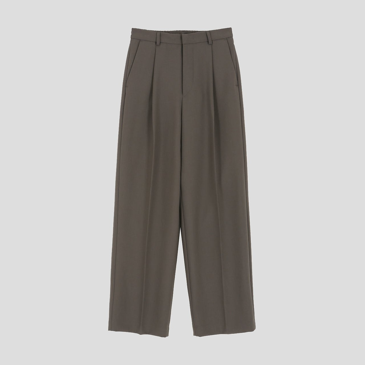 MAGNOLIA Wide Tuck Slacks(BLACK,MOCHA,GRAYISH BLUE) 商品画像4/14