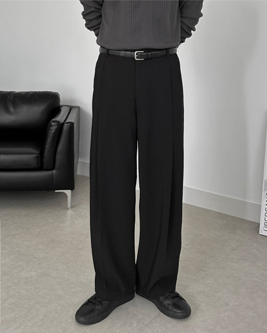 MAGNOLIA Wide Tuck Slacks(CHARCOAL,IVORY,BLACK) 商品画像2/30