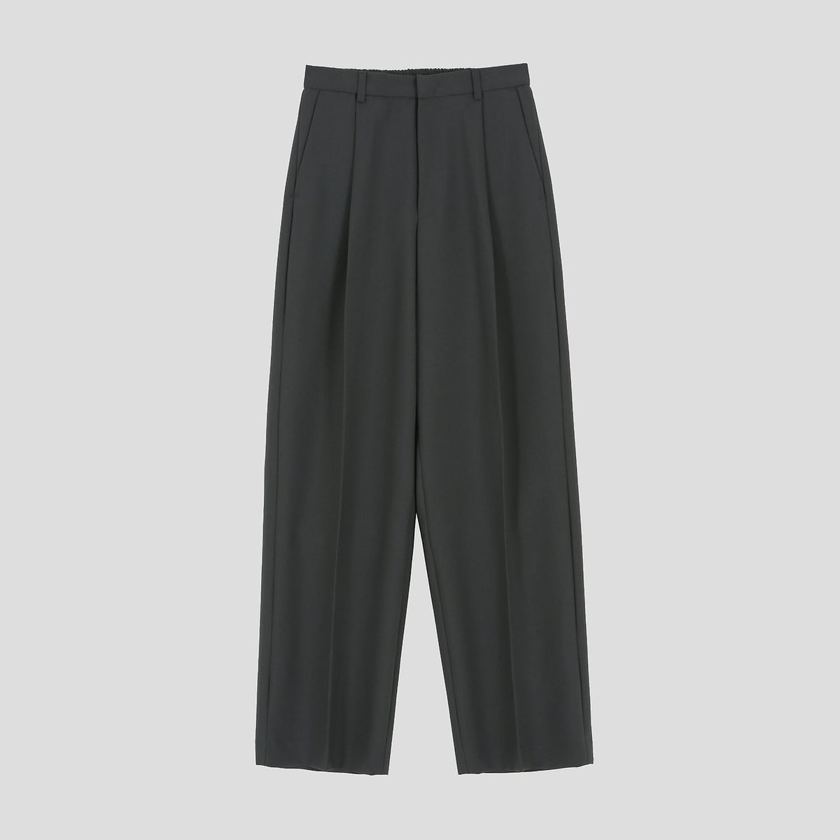 MAGNOLIA Wide Tuck Slacks(BLACK,MOCHA,GRAYISH BLUE) 商品画像5/14