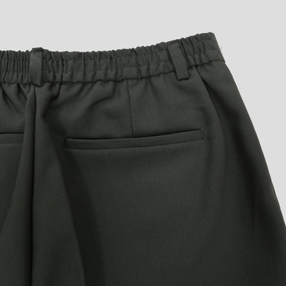 MAGNOLIA Wide Tuck Slacks(BLACK,MOCHA,GRAYISH BLUE) 商品画像14/14