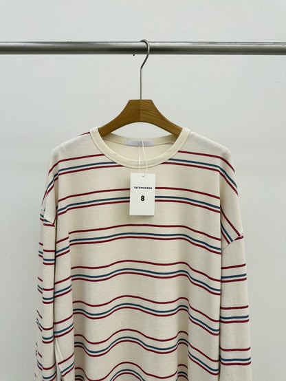 MAGNOLIA Windsor Stone Stripe Tee(IVORY,NAVY,CHARCOAL,BLACK) 商品画像3/12