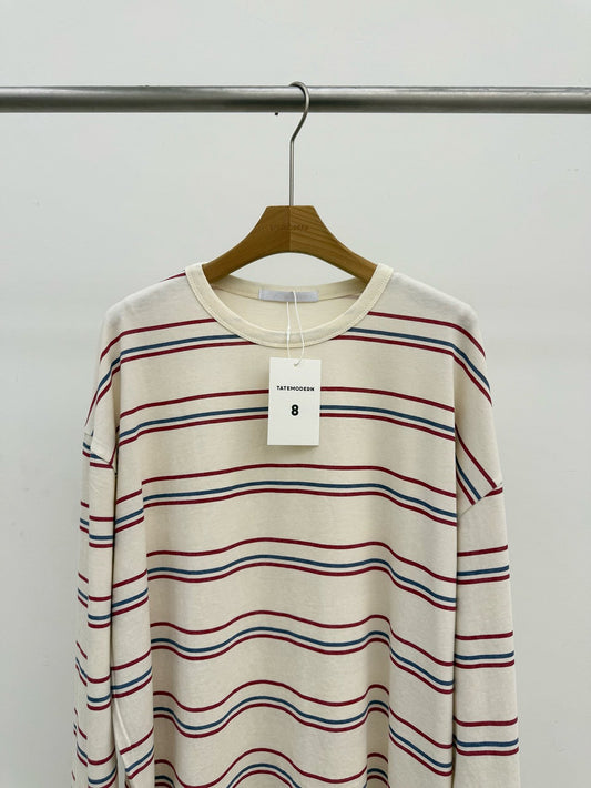 MAGNOLIA Windsor Stone Stripe Tee(IVORY,NAVY,CHARCOAL,BLACK) 商品画像3/12