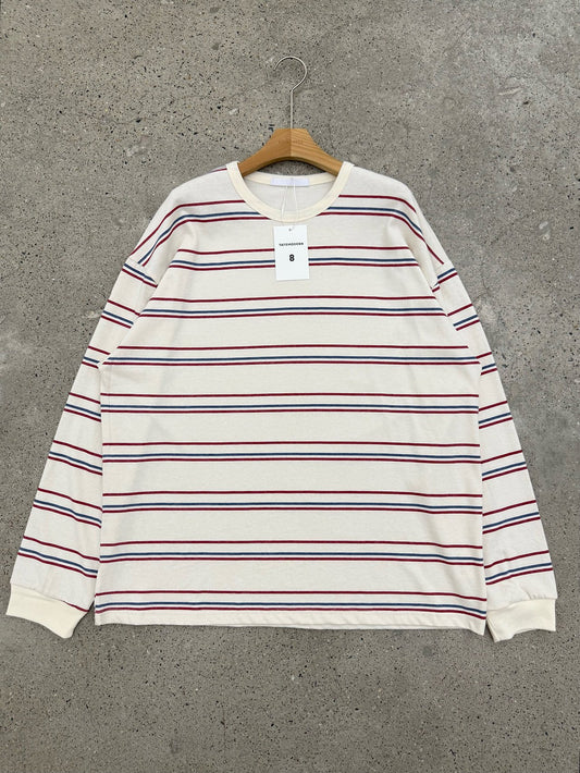 MAGNOLIA Windsor Stone Stripe Tee(IVORY,NAVY,CHARCOAL,BLACK) 商品画像4/12