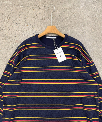 MAGNOLIA Windsor Stone Stripe Tee(IVORY,NAVY,CHARCOAL,BLACK) 商品画像8/12
