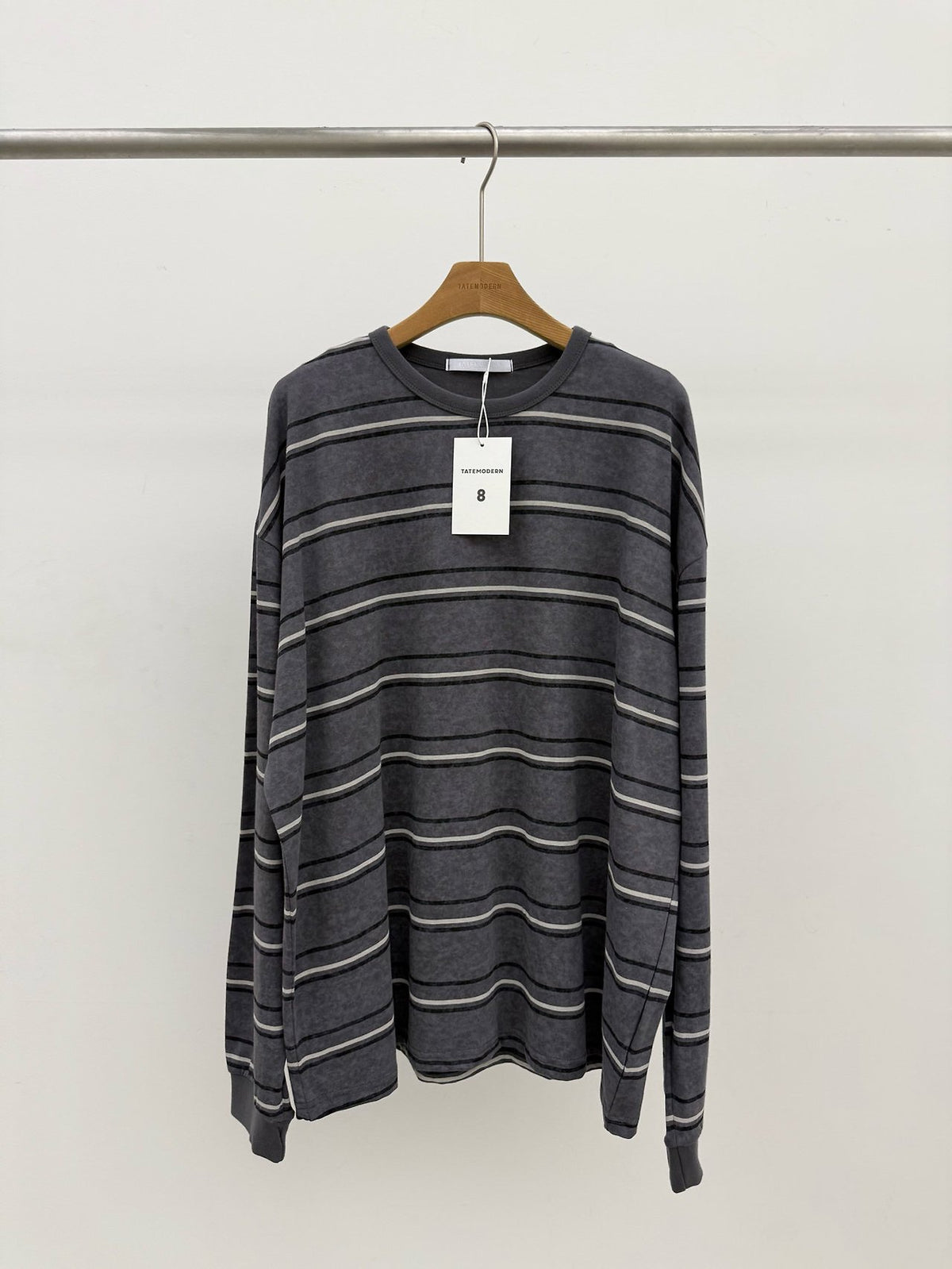 MAGNOLIA Windsor Stone Stripe Tee(IVORY,NAVY,CHARCOAL,BLACK) 商品画像9/12