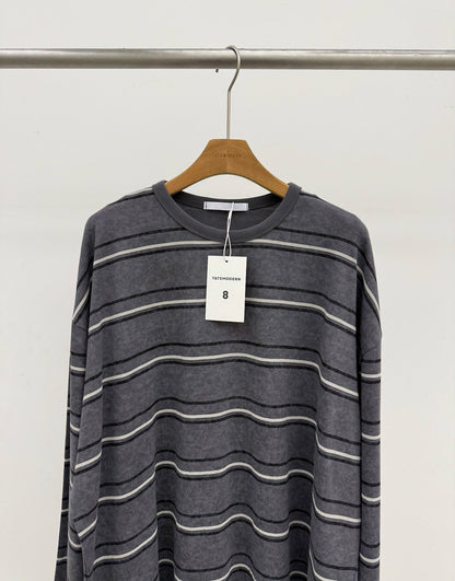 MAGNOLIA Windsor Stone Stripe Tee(IVORY,NAVY,CHARCOAL,BLACK) 商品画像10/12