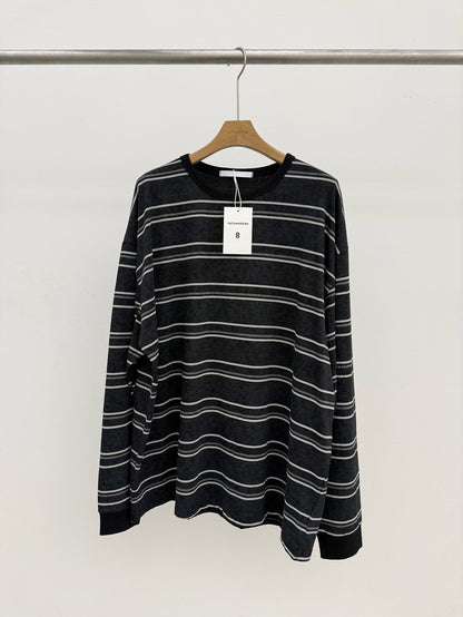 MAGNOLIA Windsor Stone Stripe Tee(IVORY,NAVY,CHARCOAL,BLACK) 商品画像12/12
