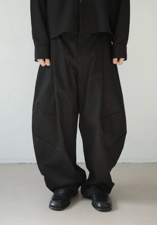 MAGNOLIA Wood Dart Curved Pants(CHARCOAL,BEIGE,BROWN,BLACK) 商品画像3/26