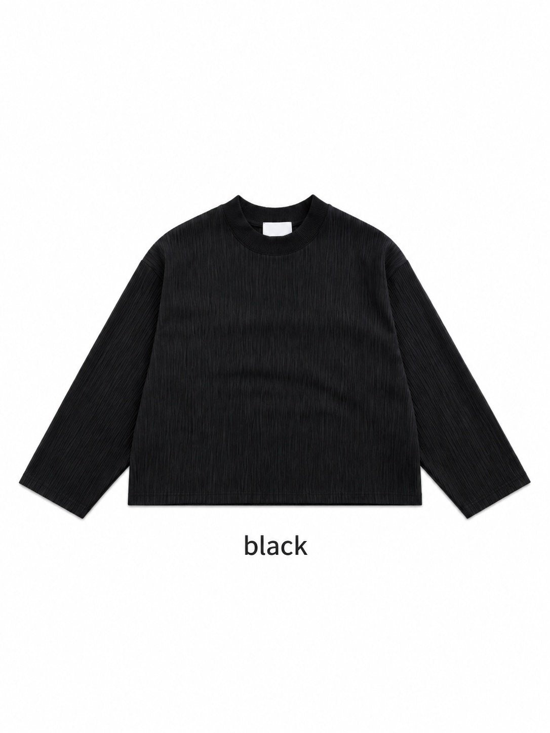 MAGNOLIA Wood Rib Crop Long Sleeve Tee(IVORY,BEIGE,BLACK) 商品画像4/9