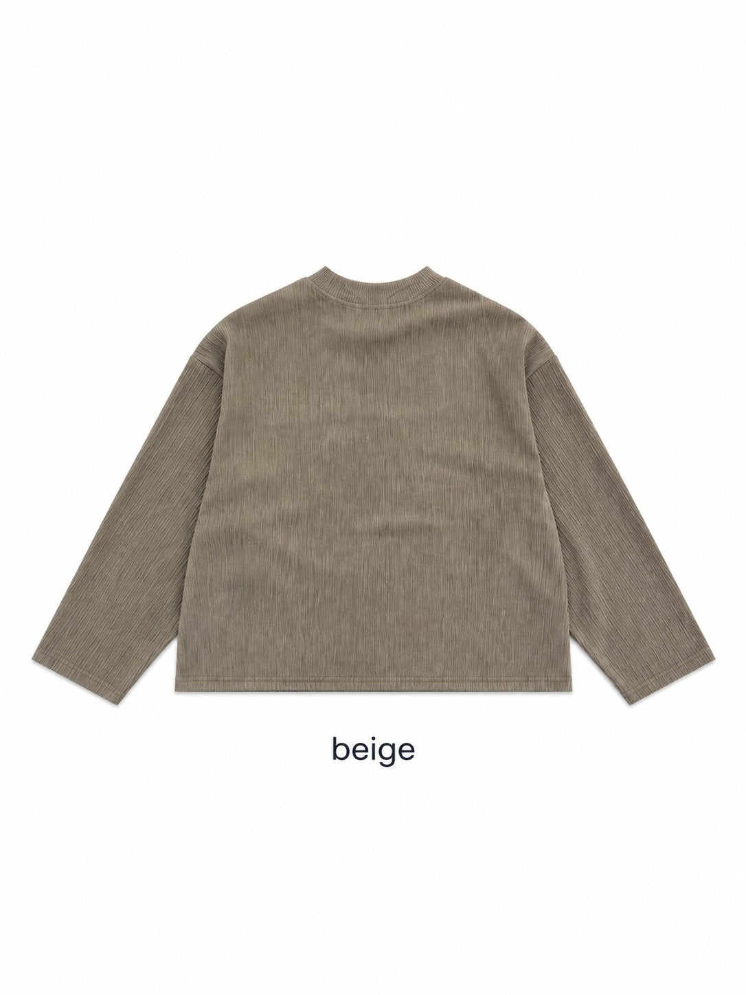 MAGNOLIA Wood Rib Crop Long Sleeve Tee(IVORY,BEIGE,BLACK) 商品画像5/9