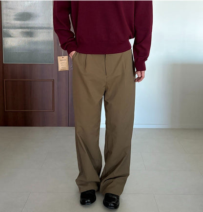 MAGNOLIA Youth One-Tuck Pants(BLACK,NAVY,MOCHA,KHAKI,LIGHT GRAY) 商品画像13/19