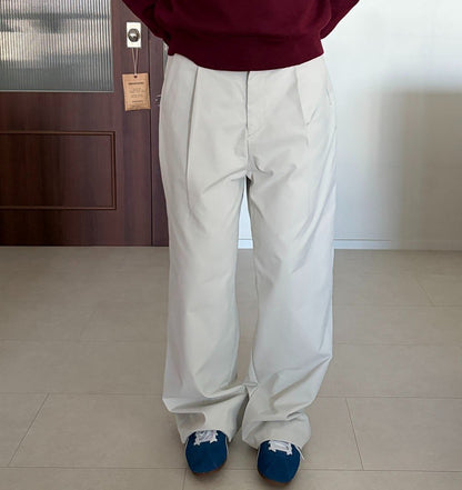 MAGNOLIA Youth One-Tuck Pants(BLACK,NAVY,MOCHA,KHAKI,LIGHT GRAY) 商品画像15/19
