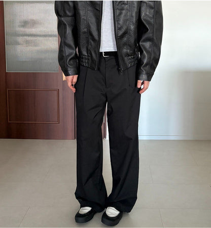 MAGNOLIA Youth One-Tuck Pants(BLACK,NAVY,MOCHA,KHAKI,LIGHT GRAY) 商品画像16/19