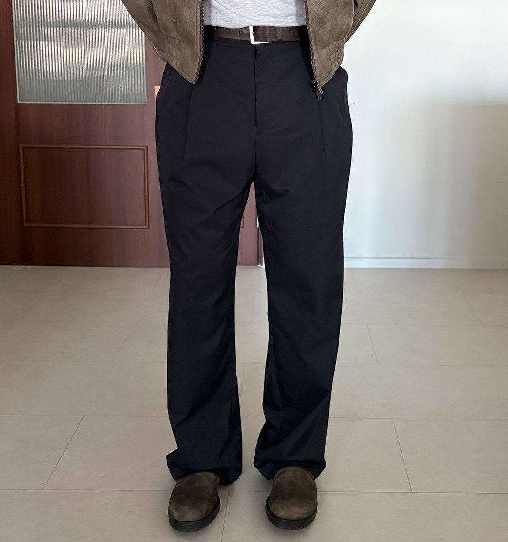 MAGNOLIA Youth One-Tuck Pants(BLACK,NAVY,MOCHA,KHAKI,LIGHT GRAY) 商品画像17/19