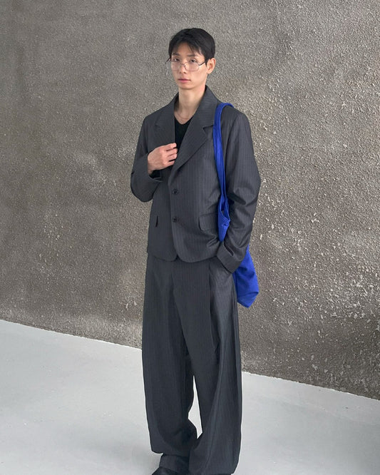 MAGNOLIA Zegna Cropped Setup(NAVY,CHARCOAL) 商品画像2/18