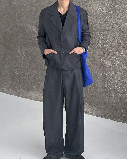 MAGNOLIA Zegna Cropped Setup(NAVY,CHARCOAL) 商品画像14/18