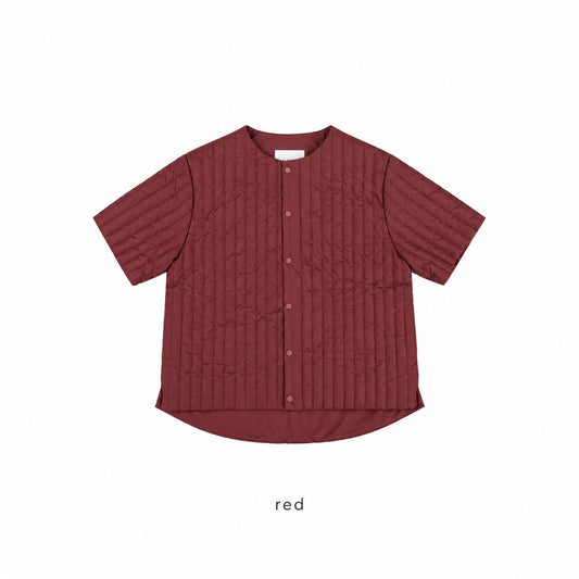 Quilted Short Sleeve Padded Jacket